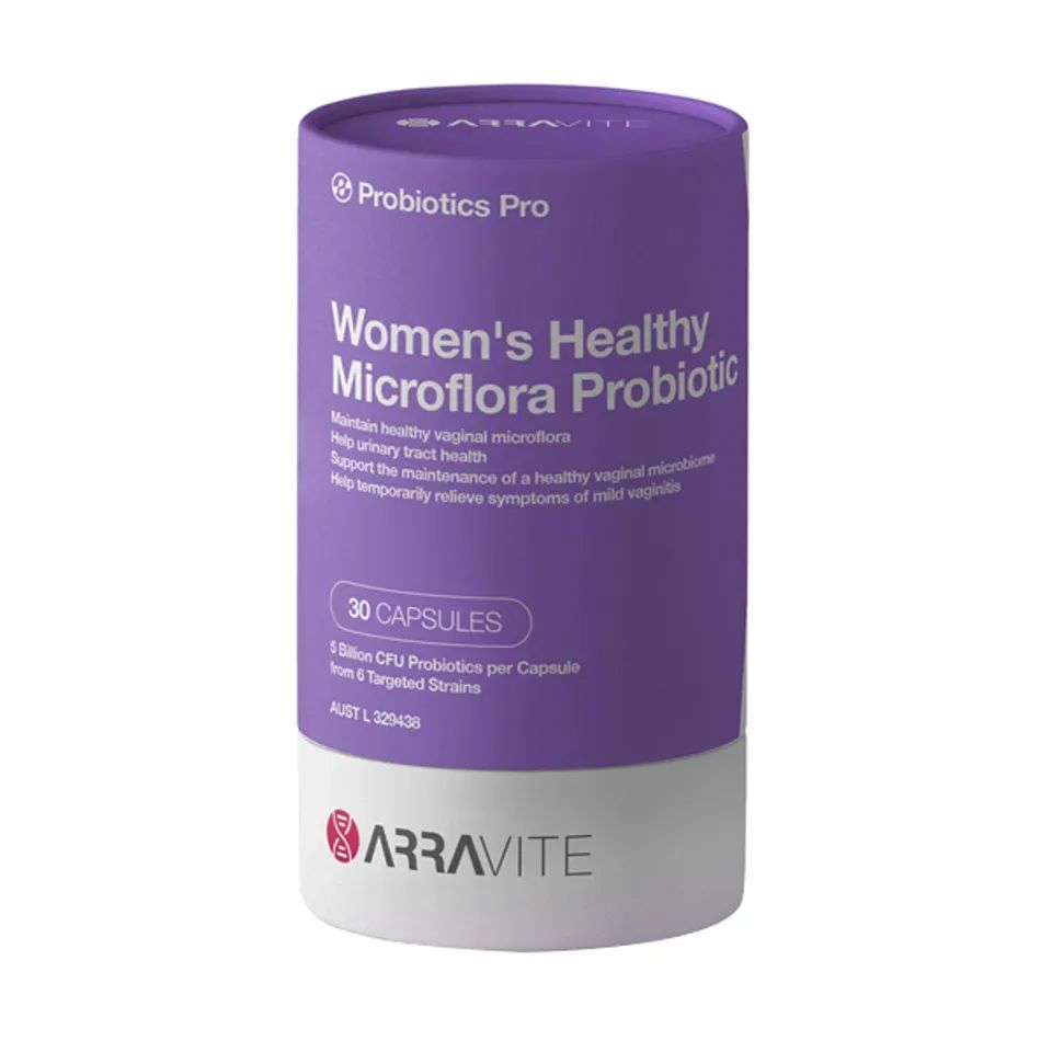 Men vi sinh cho nữ Arravite Women’s Healthy Microflora Probiotic - Hộp 30 viên
