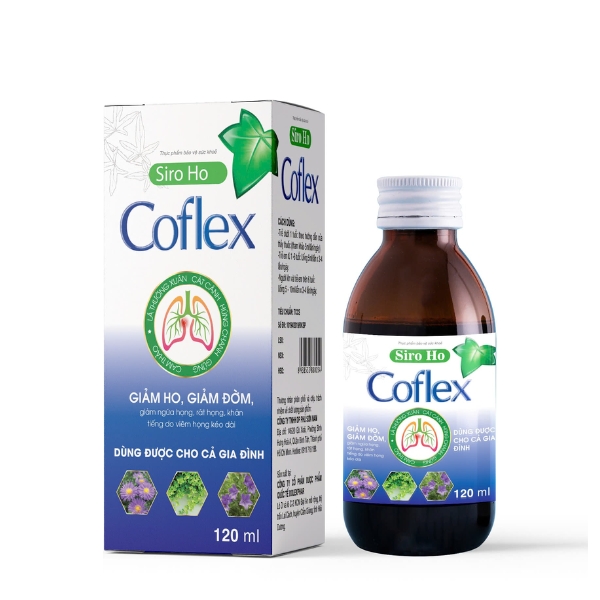 Siro Ho Cho Bé Coflex - Hỗ Trợ Giảm Ho, Tiêu Đờm, Giảm Ngứa Họng, Rát Họng, Khản Tiếng, Lọ 120ml